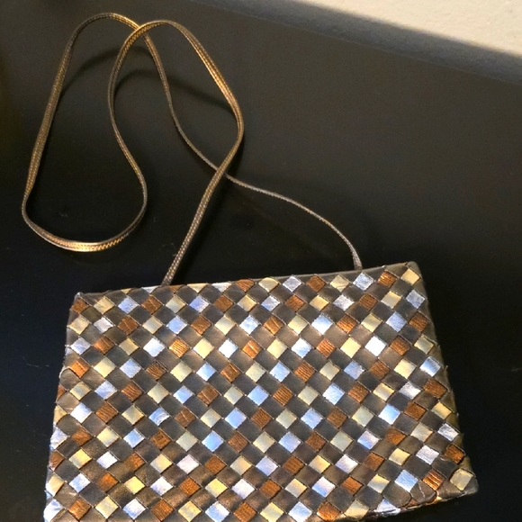Sharif‎ Vintage Woven Leather Handbag. - Picture 1 of 9